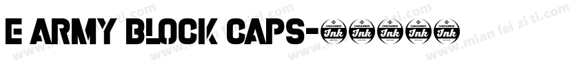 E Army Block Caps字体转换